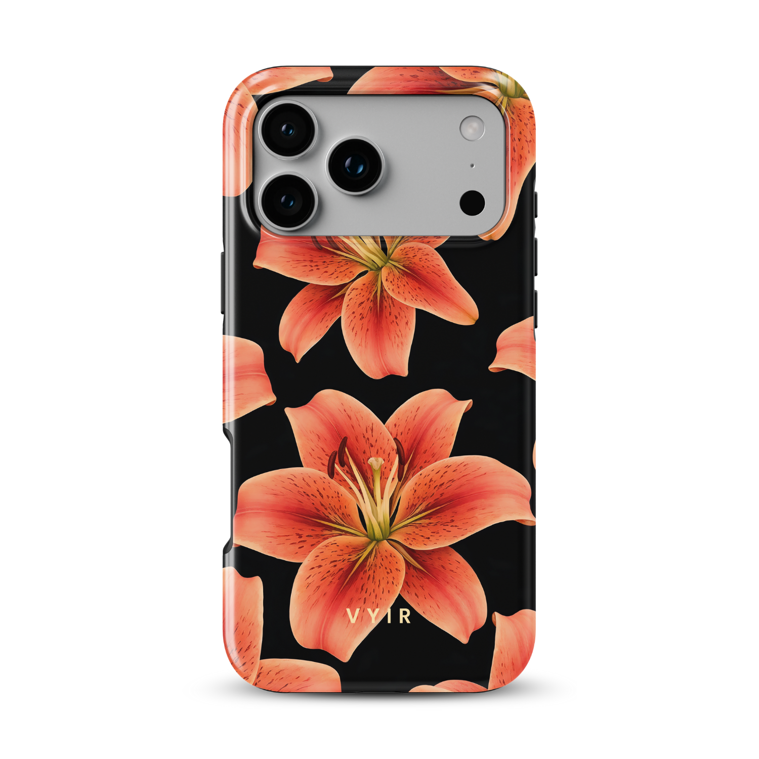 Tiger Lily Elegance - Shockproof MagSafe iPhone Case - VYIR