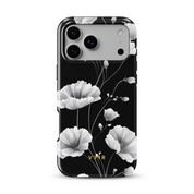 Elegant Inked Blossoms - Shockproof MagSafe iPhone Case - VYIR
