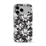 Monochrome Lilies - Tough MagSafe iPhone Kuori