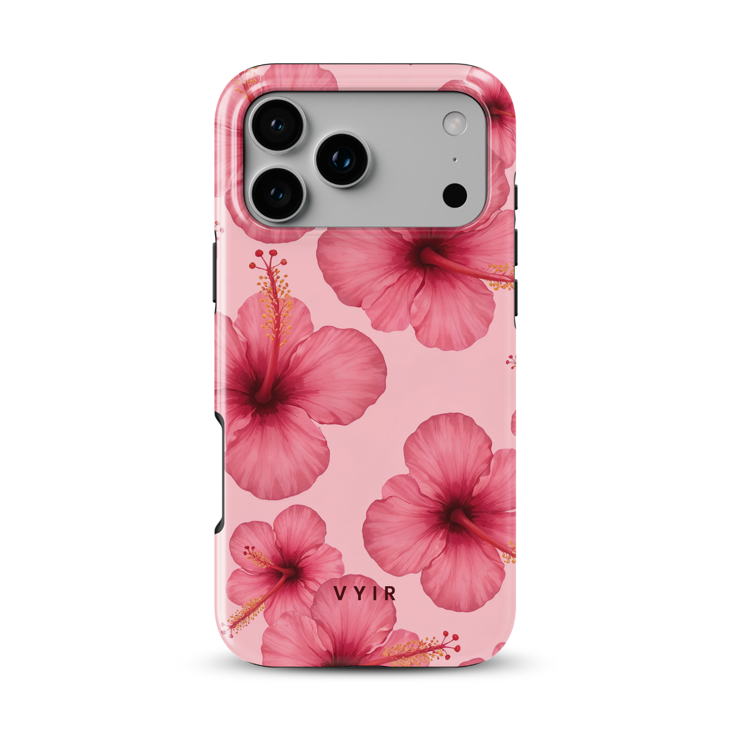 Blush Hibiscus - Shockproof MagSafe iPhone Case - VYIR