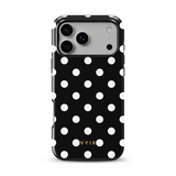 Classic Polka Dots, Black Noir - Tough MagSafe iPhone Kuori