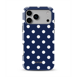 Classic Polka Dots, Old Money Blue - Tough MagSafe iPhone Kuori