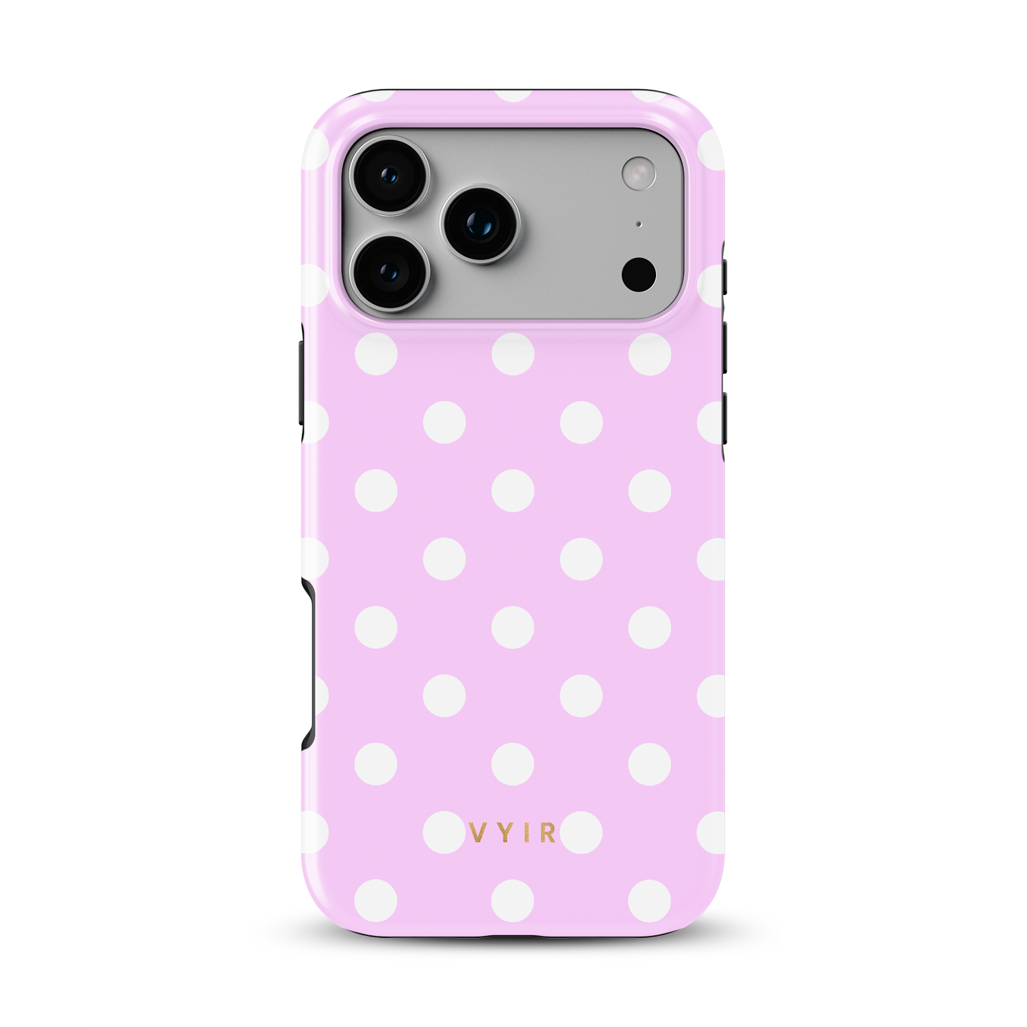 Classic Polka Dots, Pastel Pink - Shockproof MagSafe iPhone Case - VYIR