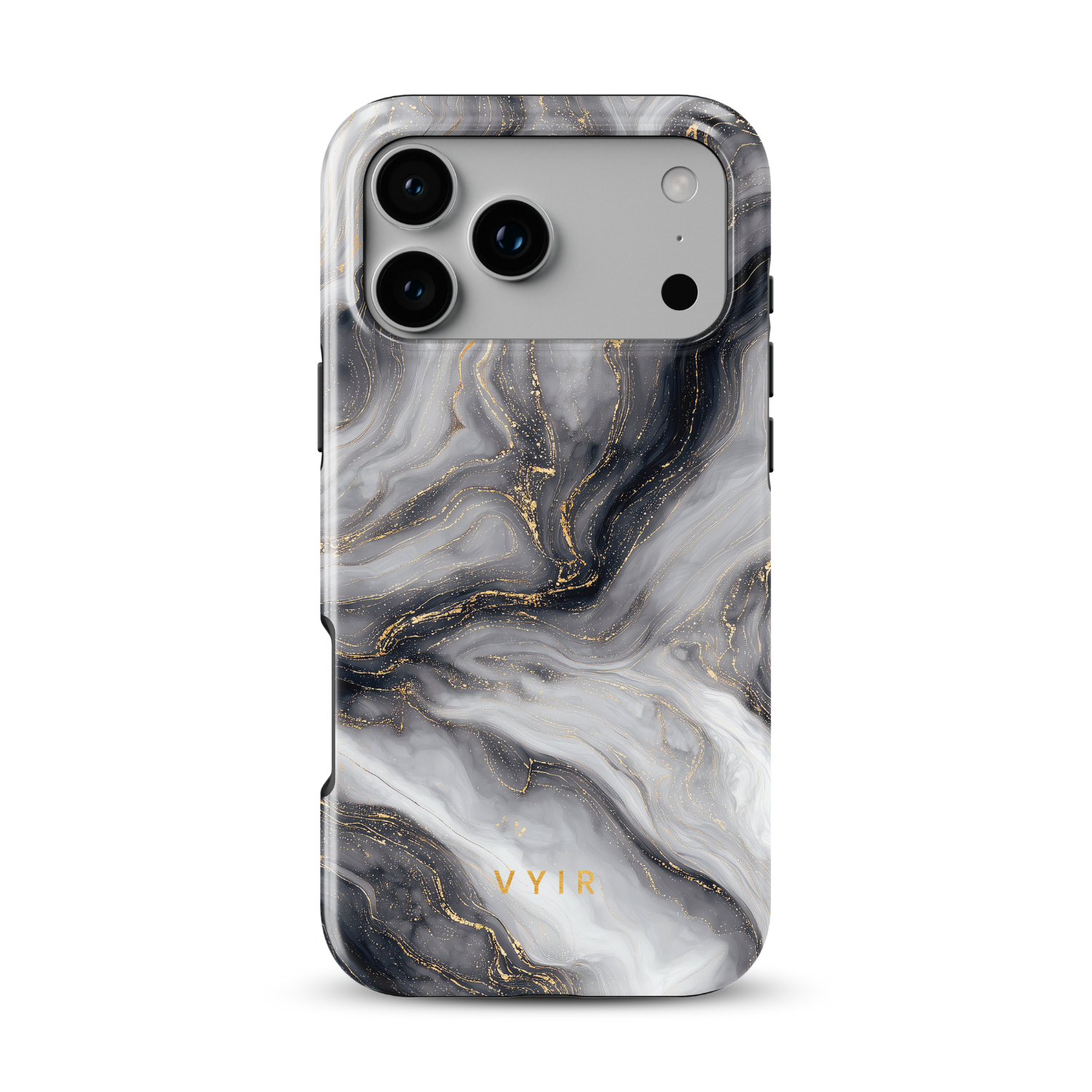 Golden Luxe Black - Shockproof MagSafe iPhone Case - VYIR