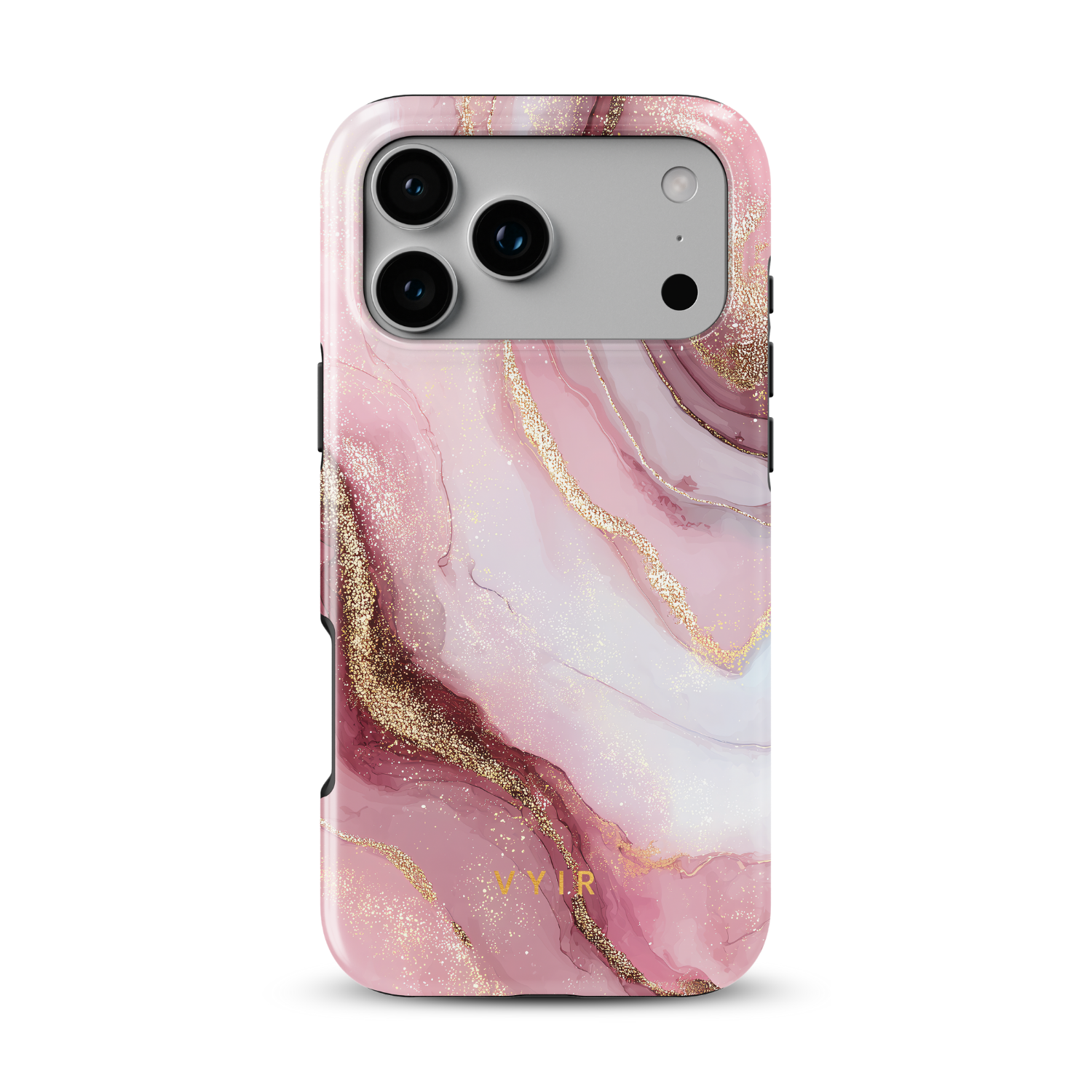 Golden Luxe Marble Pink - Shockproof Phone Case - VYIR