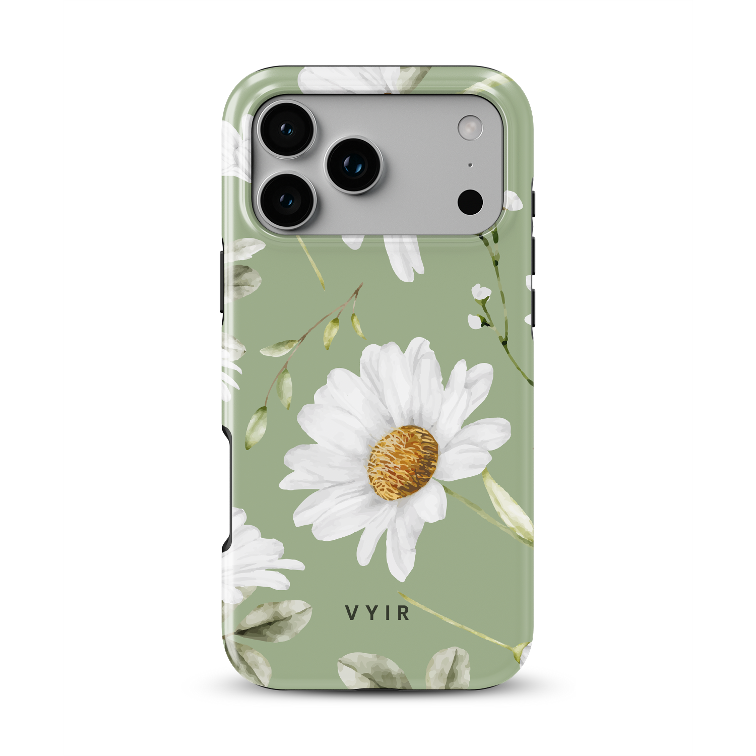 Sage Daisy Garden - Shockproof MagSafe iPhone Case - VYIR