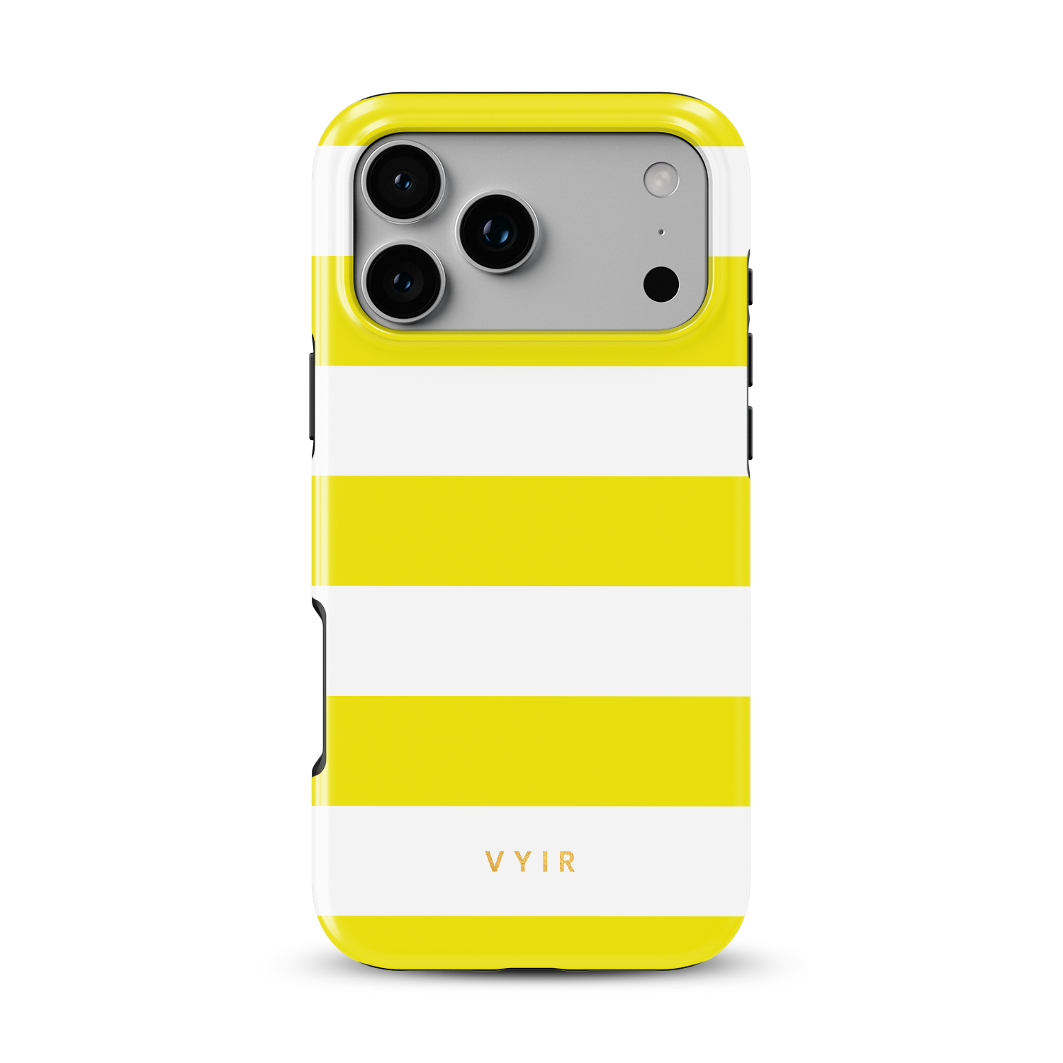 Horizontal Stripes, Citrus - Shockproof MagSafe iPhone Case - VYIR