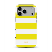 Horizontal Stripes, Citrus - Shockproof MagSafe iPhone Case - VYIR