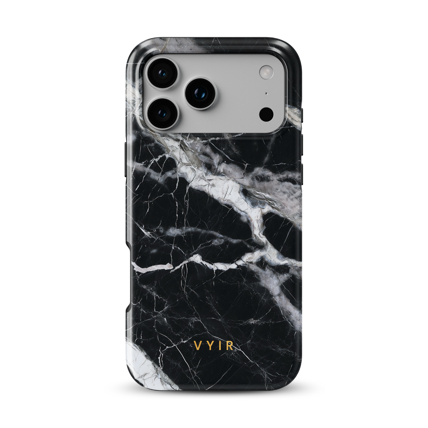 Italian Marble Black - Shockproof Phone Case - VYIR