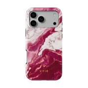 Italian Marble Burgundy - Shockproof MagSafe iPhone Case - VYIR