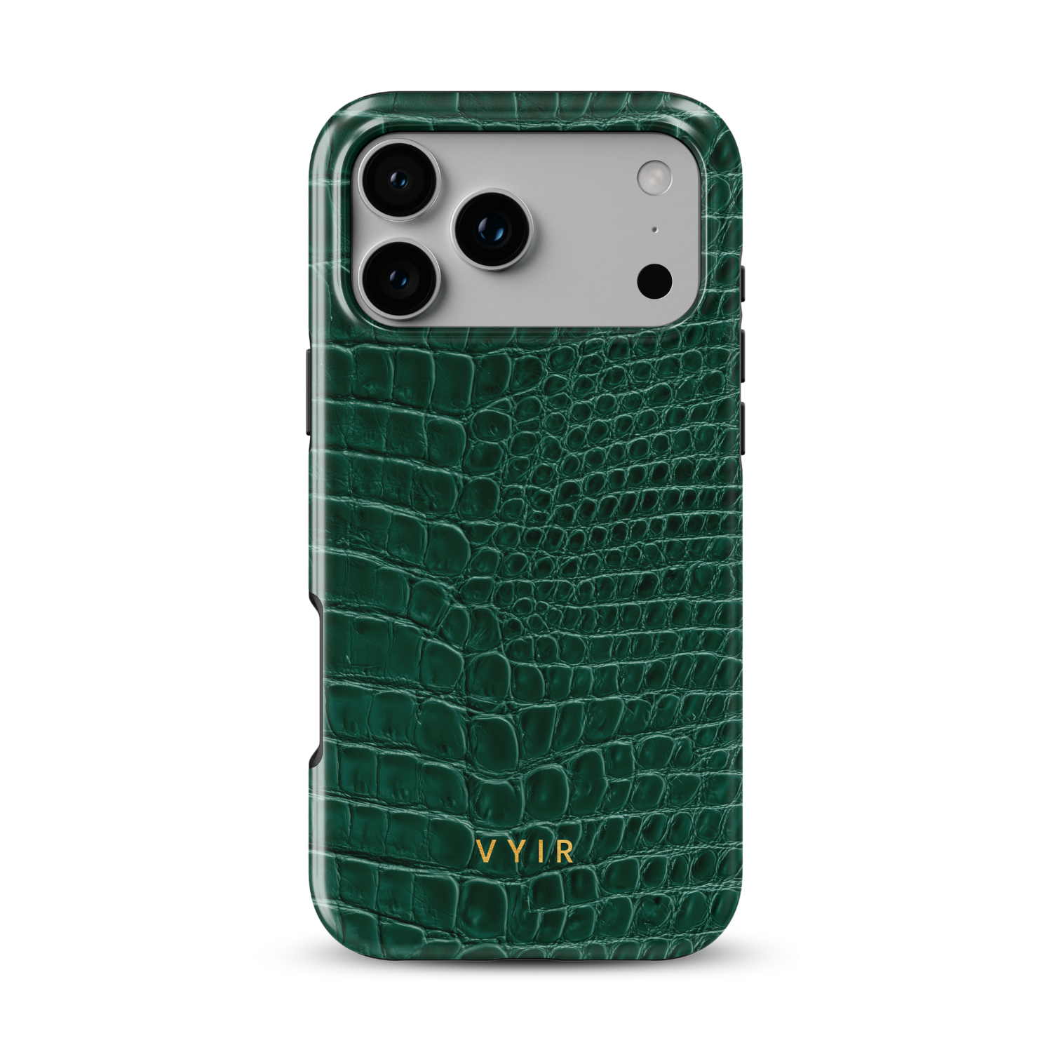 Croc Leather Print Jade - Shockproof MagSafe iPhone Case - VYIR