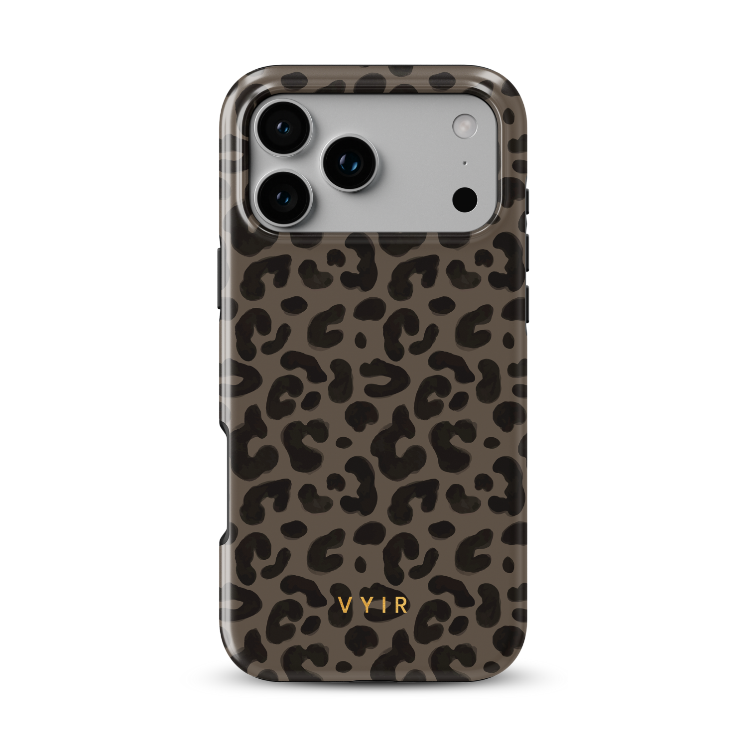 Leopard Elegance Coffee - Shockproof MagSafe iPhone Case - VYIR