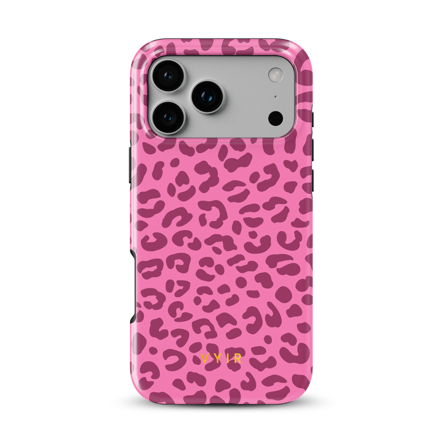 Leopard Elegance Pink - Shockproof MagSafe iPhone Case - VYIR