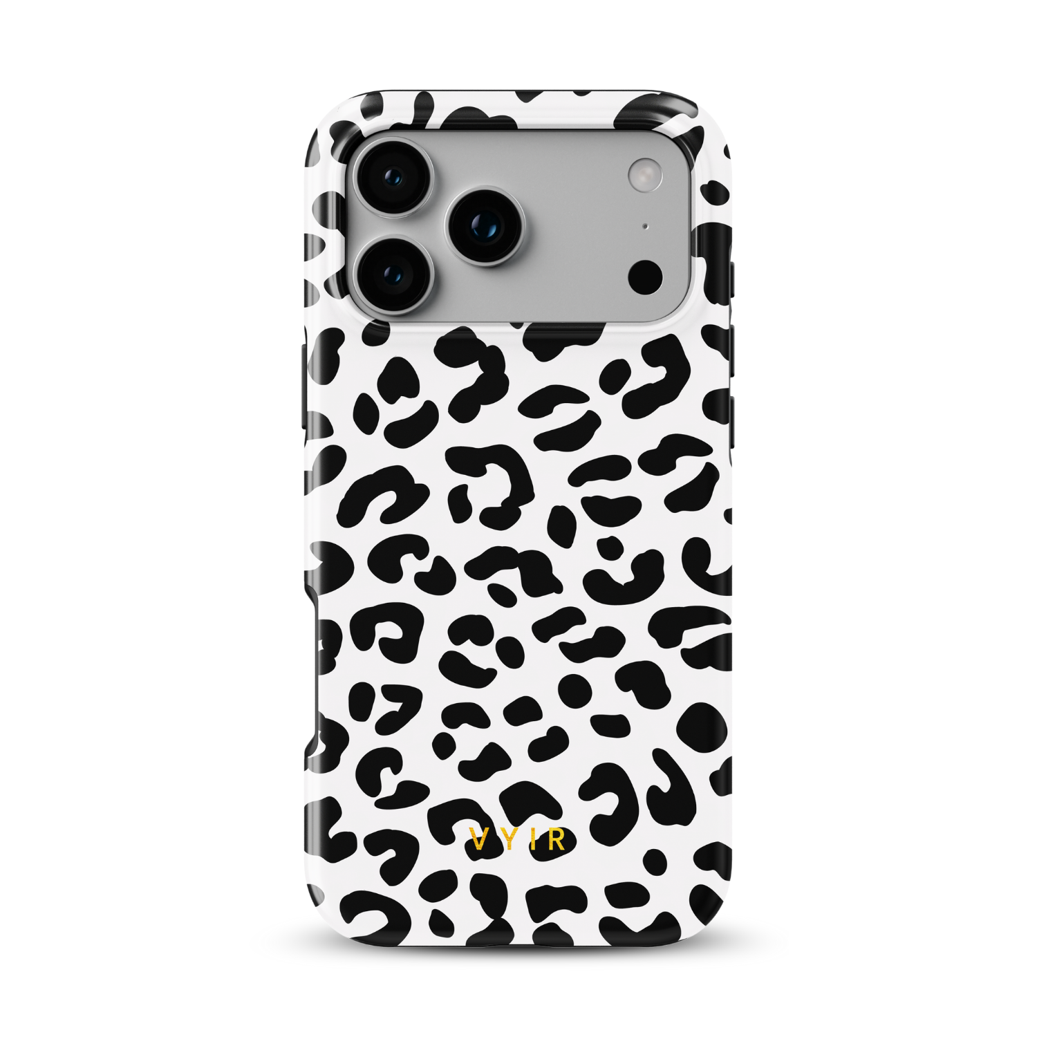 Leopard Elegance White - Shockproof Phone Case - VYIR
