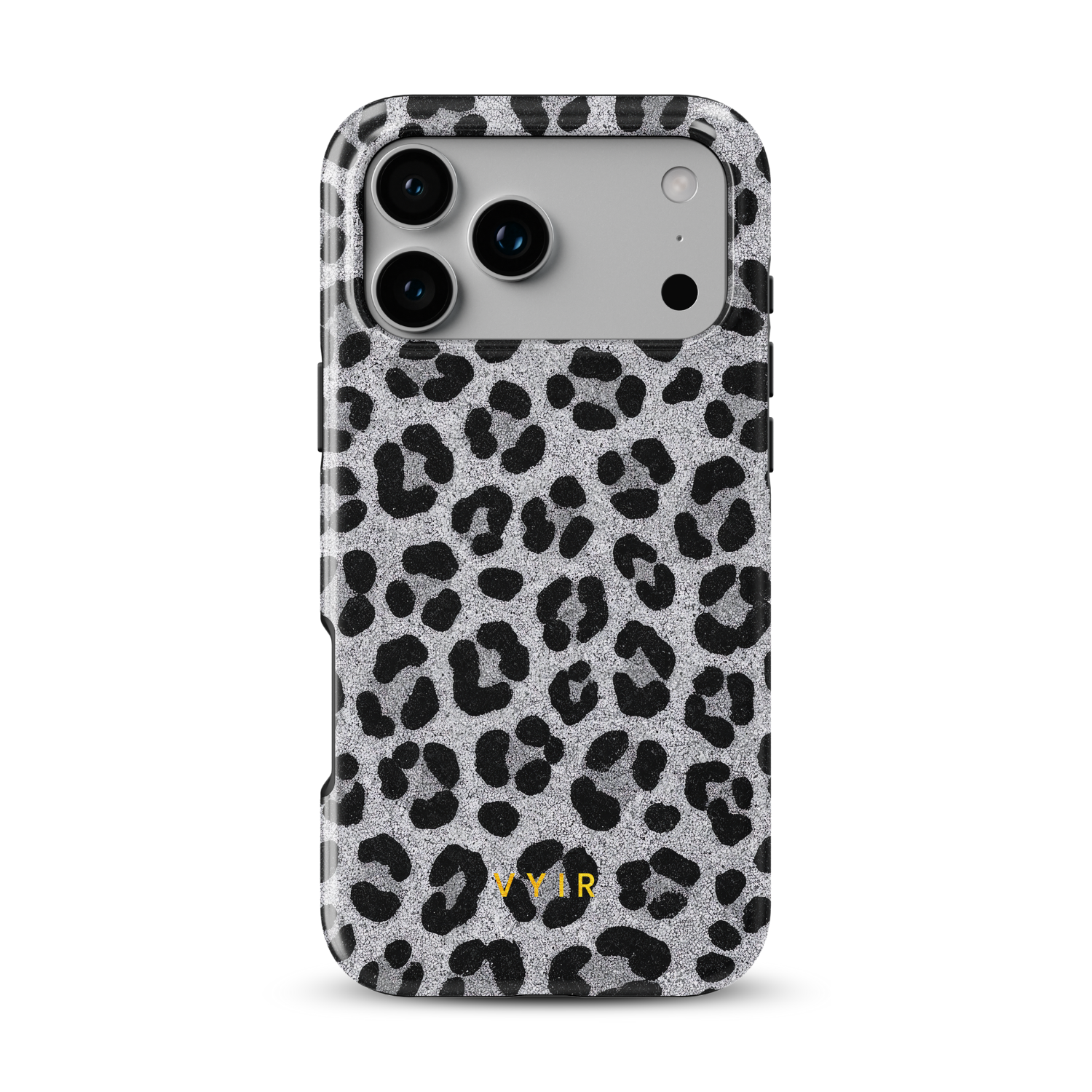 Luxe Leopard Silver - Shockproof MagSafe iPhone Case - VYIR