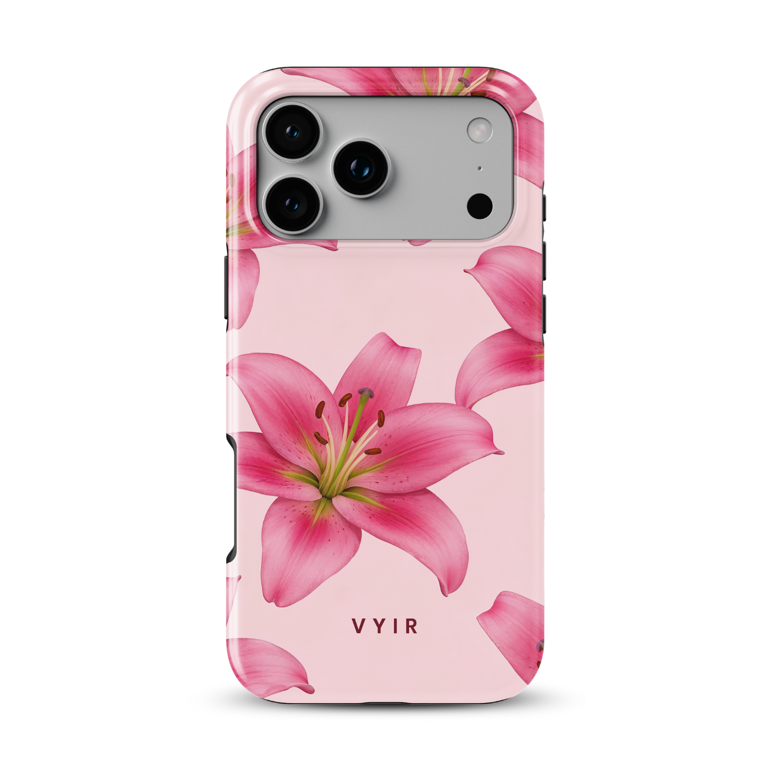 Pink Lily Bloom - Shockproof MagSafe iPhone Case - VYIR