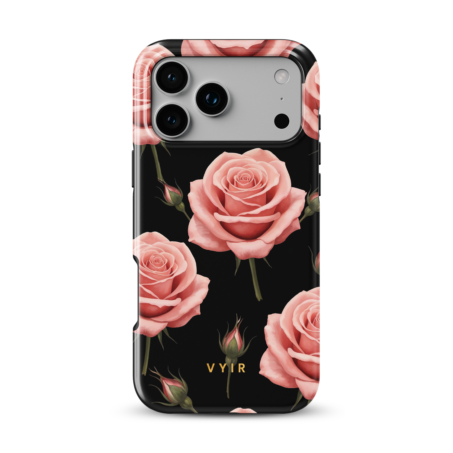 Soft Rose Elegance - Shockproof MagSafe iPhone Case - VYIR