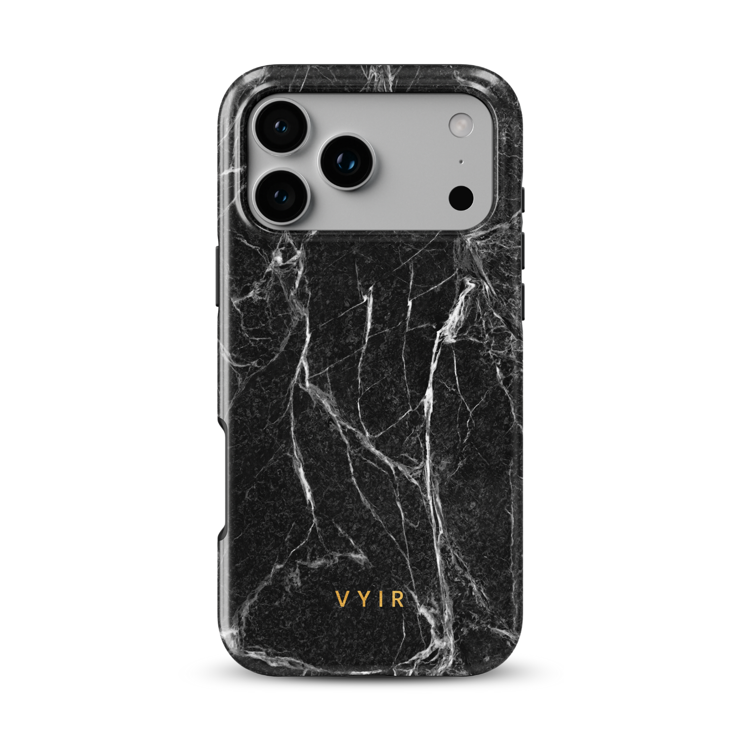 Pure Marble Black - Shockproof Phone Case - VYIR