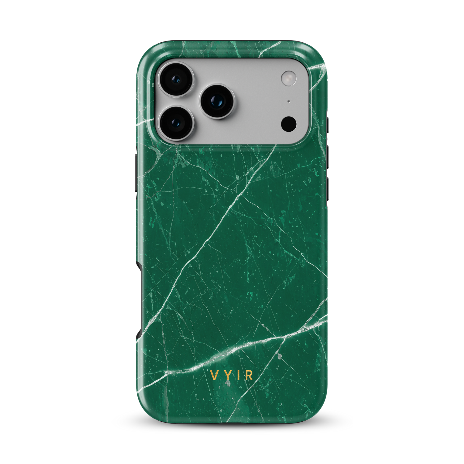 Pure Marble Green - Shockproof MagSafe iPhone Case - VYIR