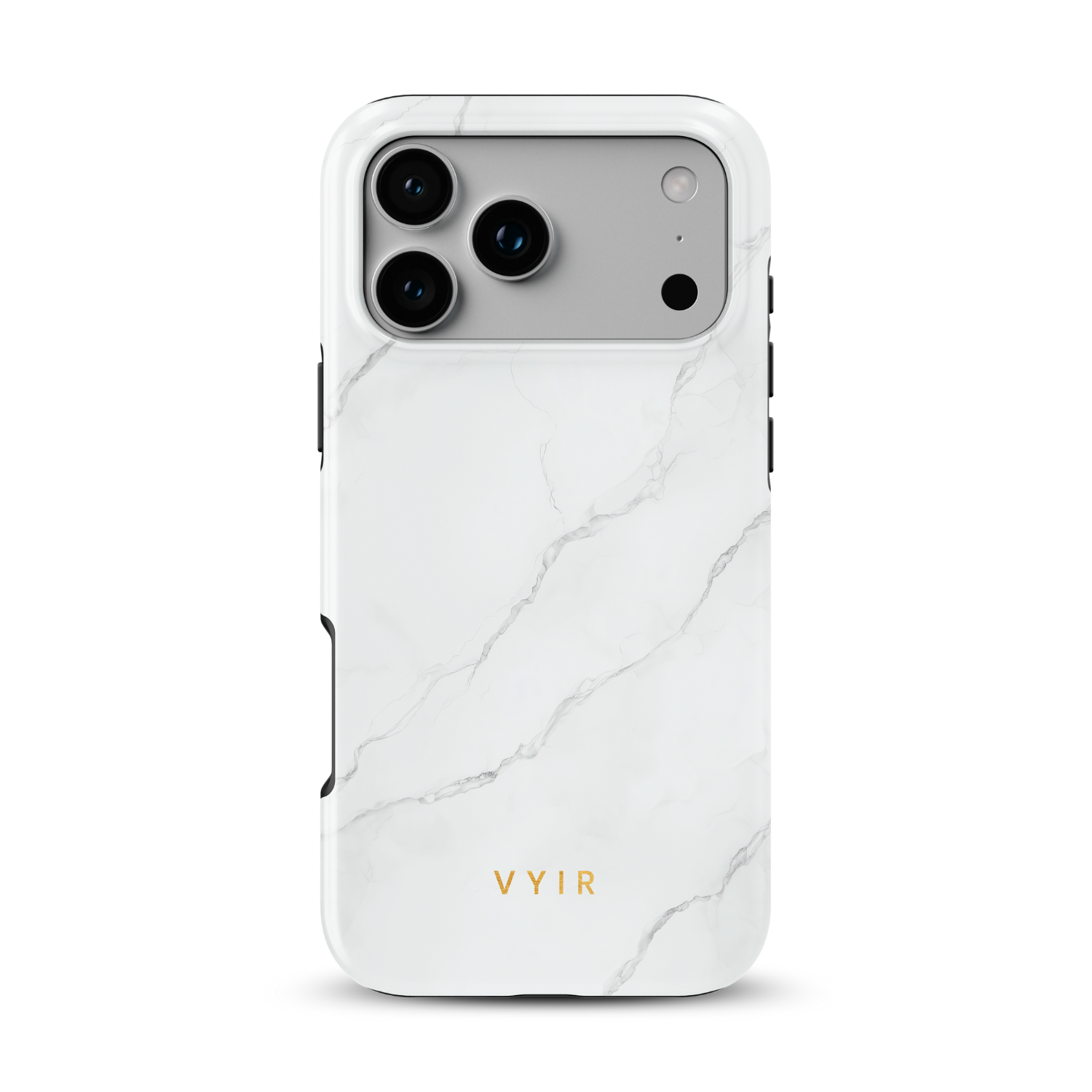 Pure Marble White - Shockproof MagSafe iPhone Case - VYIR