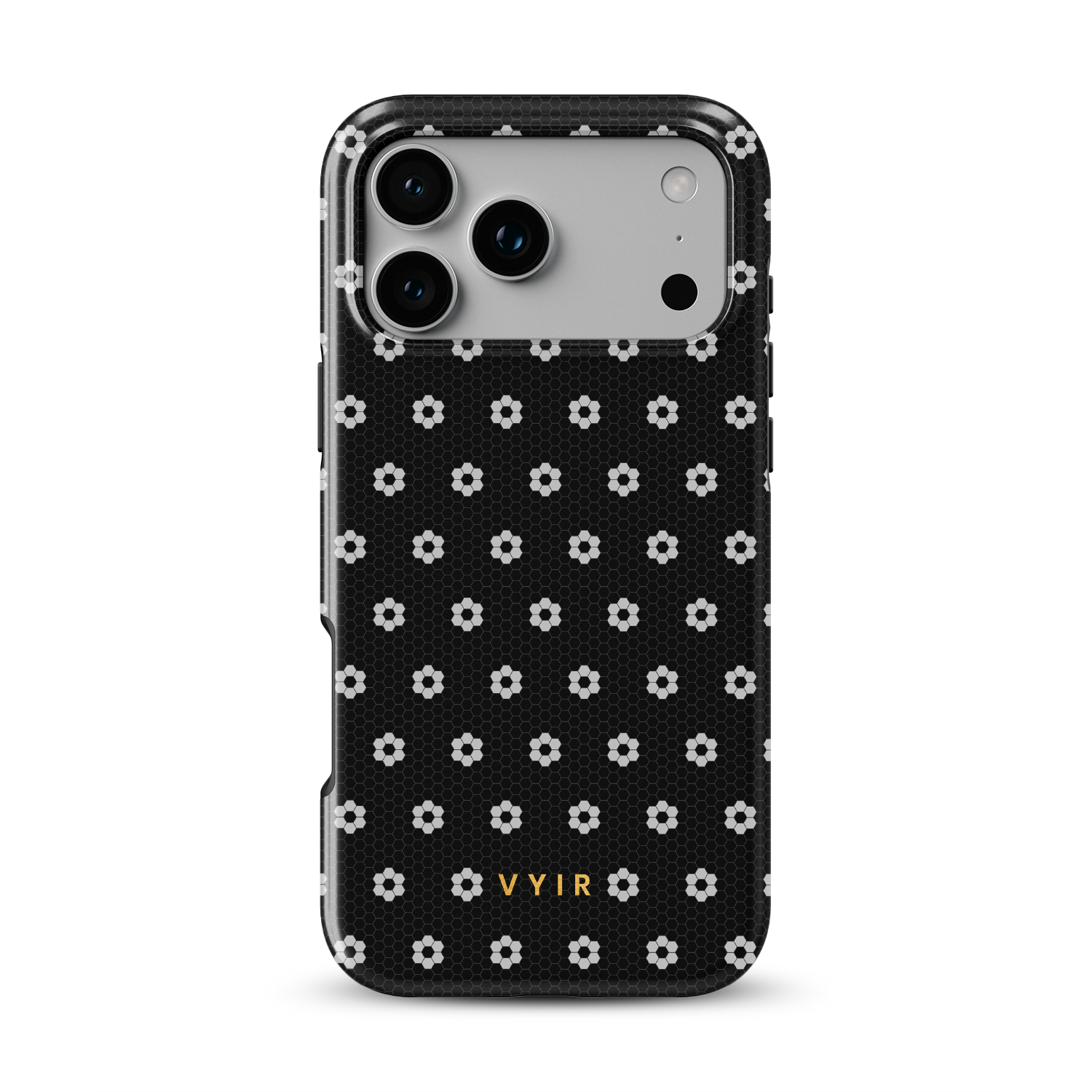 VYIR Signature Flowers, Dark Grey - Shockproof MagSafe iPhone Case - VYIR