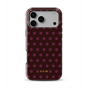 VYIR Signature Flowers, Burgundy - Shockproof MagSafe iPhone Case - VYIR