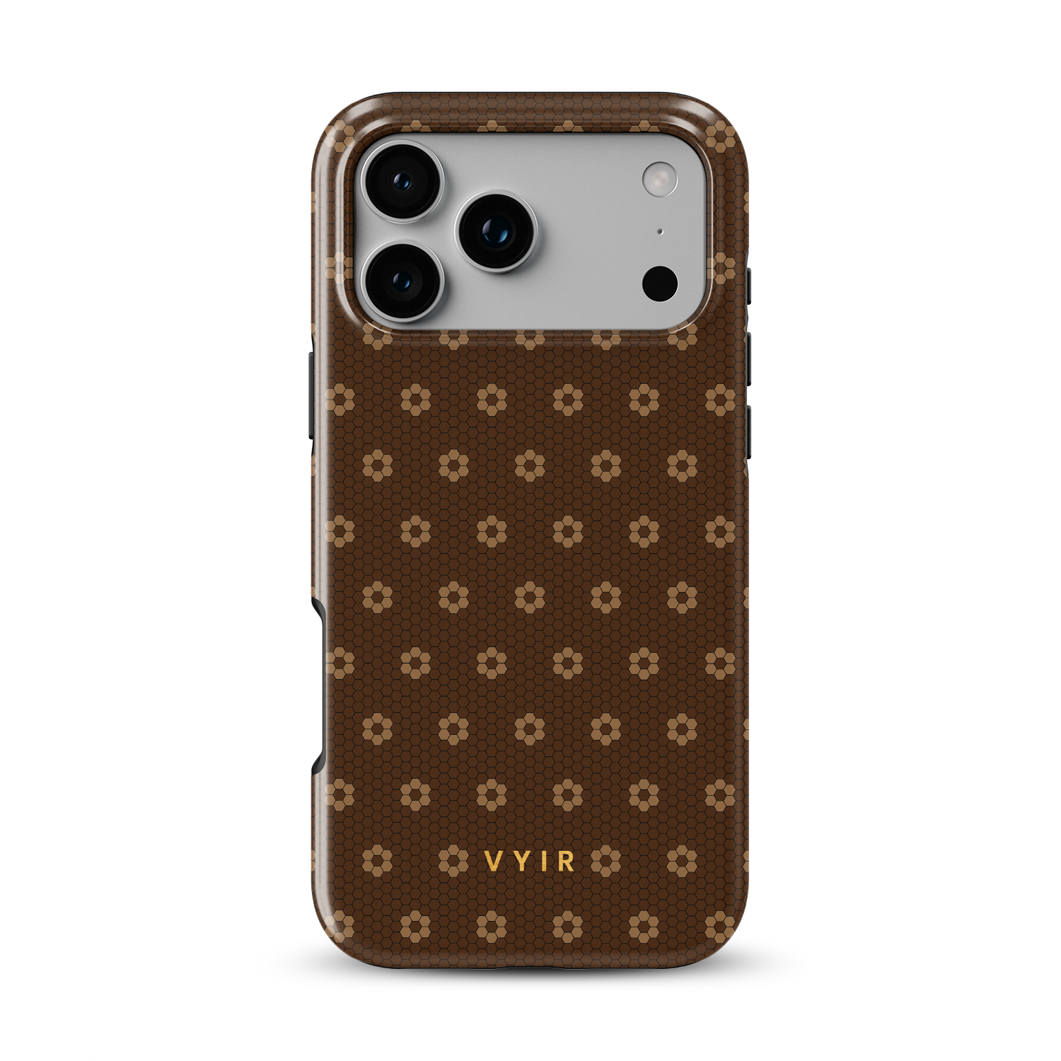 VYIR Signature Flowers, Chocolate Brown - Shockproof MagSafe iPhone Case - VYIR