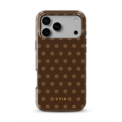 VYIR Signature Flowers, Chocolate Brown - Shockproof Phone Case - VYIR