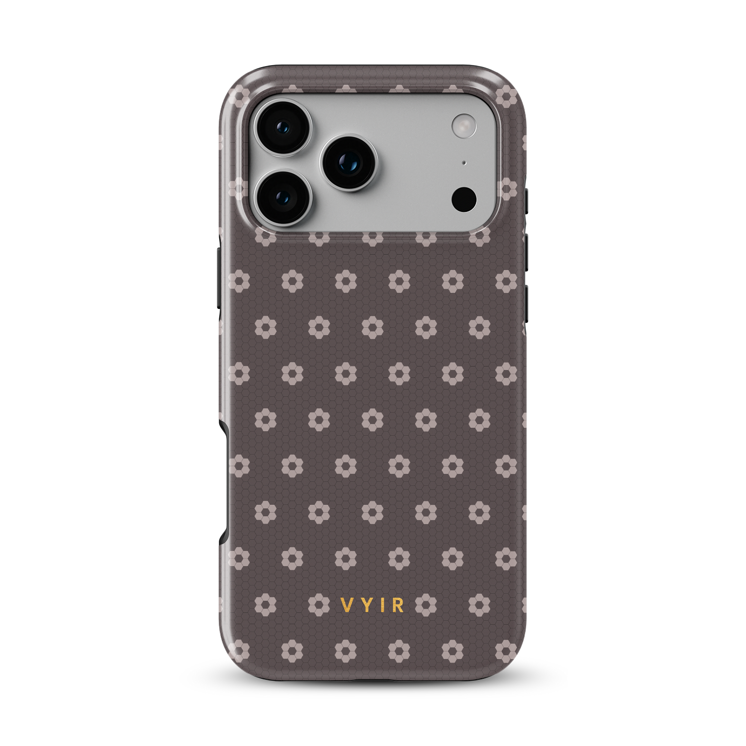 VYIR Signature Flowers, Taupe - Shockproof Phone Case - VYIR