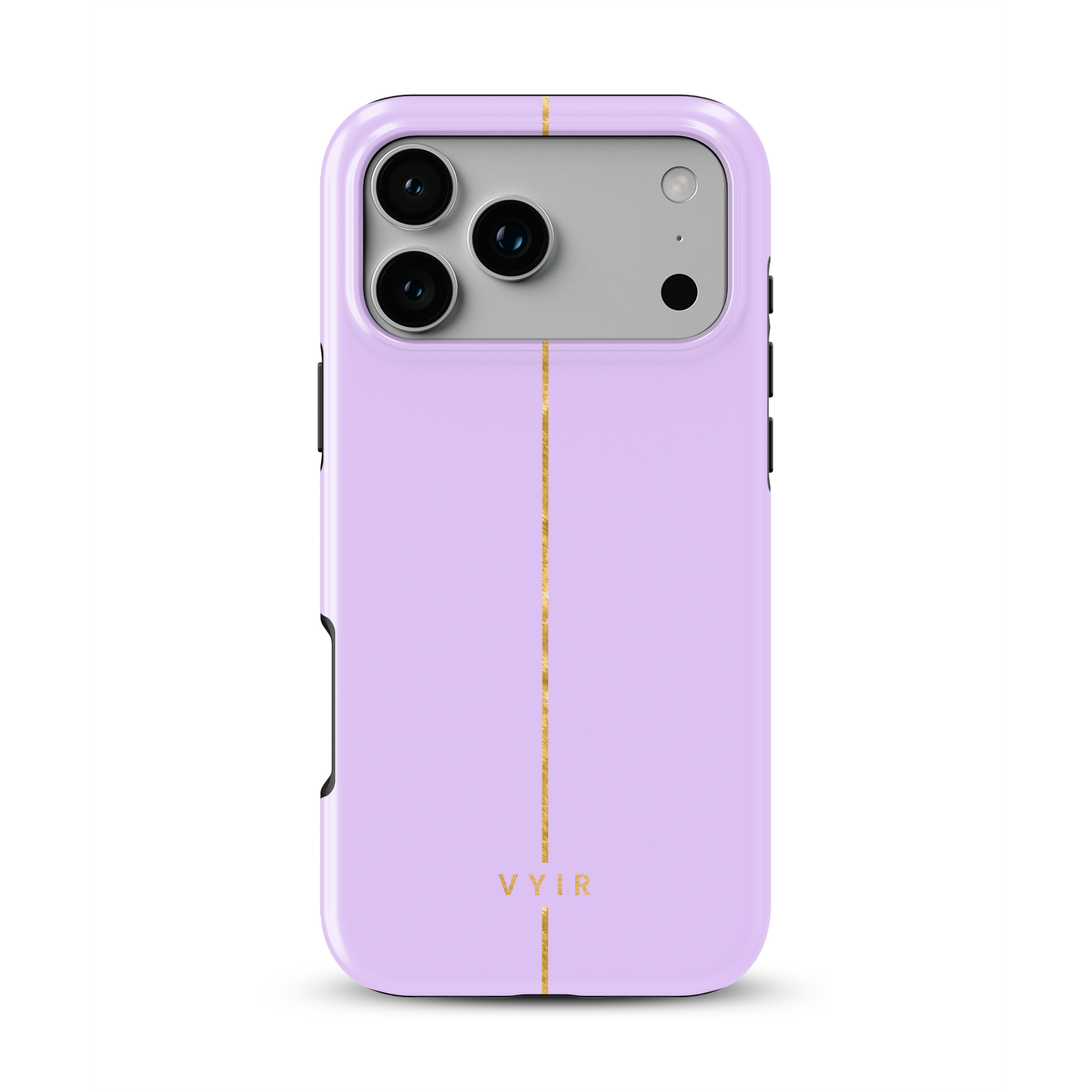 VYIR Signature Golden Line, Lavender Purple - Shockproof MagSafe iPhone Case - VYIR