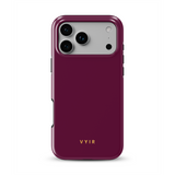 VYIR Signature Solid Colors, Viininpunainen - Tough MagSafe iPhone Kuori