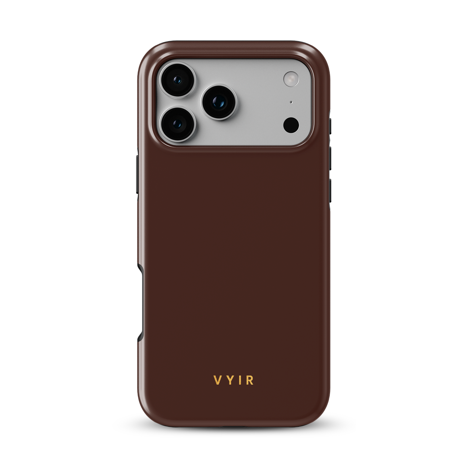 VYIR Signature Solid Colors, Chocolate Brown - Shockproof Phone Case - VYIR