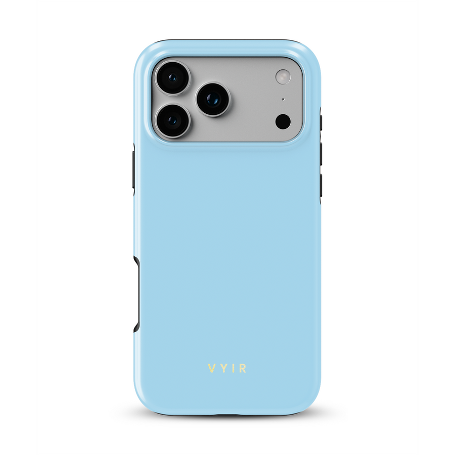 VYIR Signature Solid Colors, Light Blue - Iskunkestävä MagSafe-iPhone-kuori
