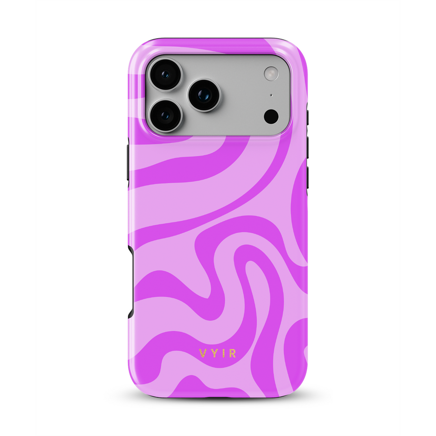 Swirl Lines, Light Pink - Iskunkestävä MagSafe-iPhonekuori