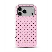 Tiny Polka Dots, Candy Pink - Shockproof MagSafe iPhone Case - VYIR