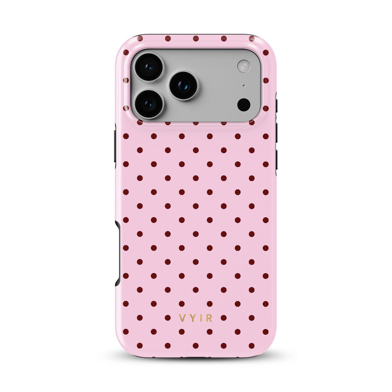 Tiny Polka Dots, Candy Pink - Shockproof MagSafe iPhone Case - VYIR
