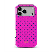 Tiny Polka Dots, Deep Pink - Shockproof MagSafe iPhone Case - VYIR