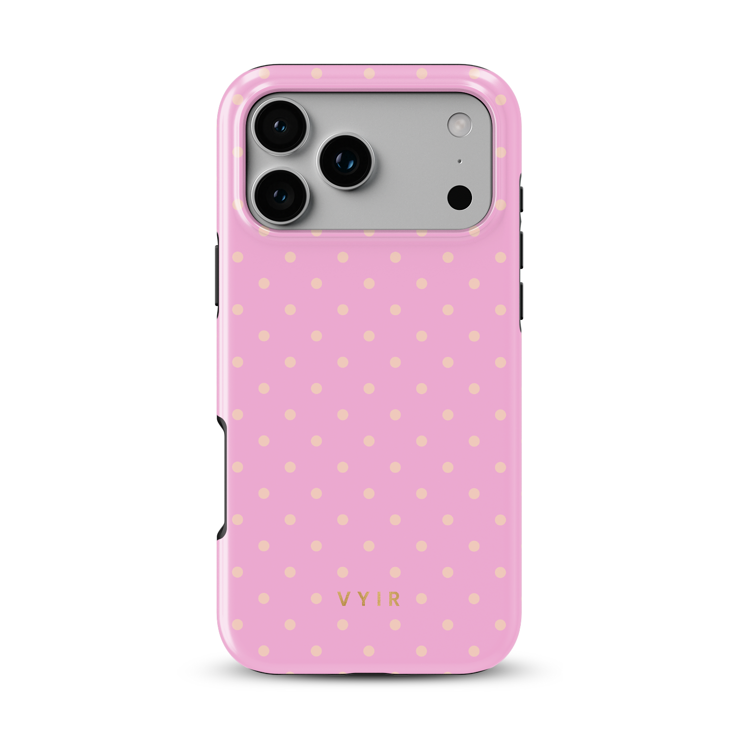Tiny Polka Dots, Feminine Pink - Shockproof Phone Case - VYIR