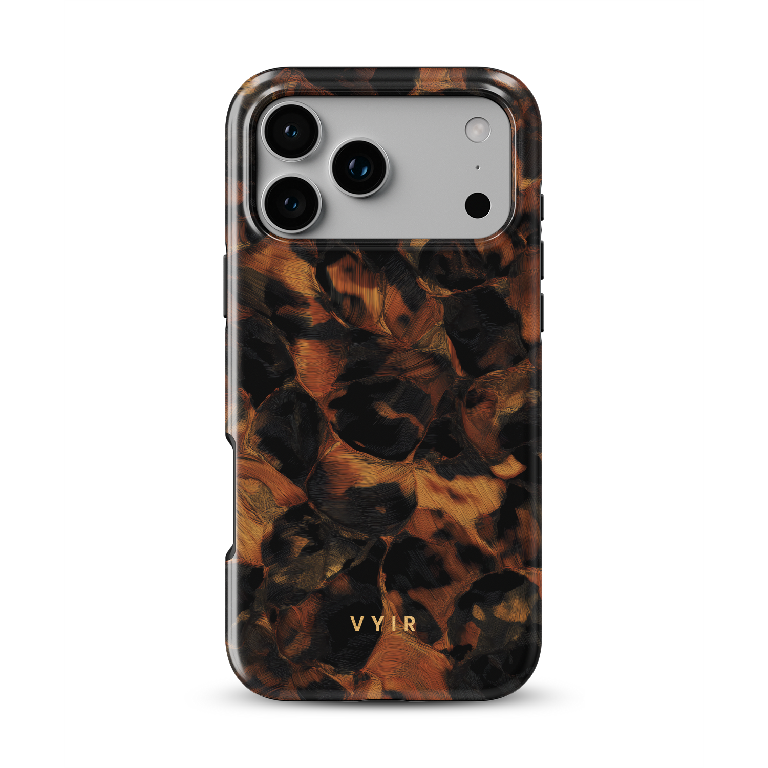 Tortoiseshell, Golden Brown - Shockproof MagSafe iPhone Case - VYIR