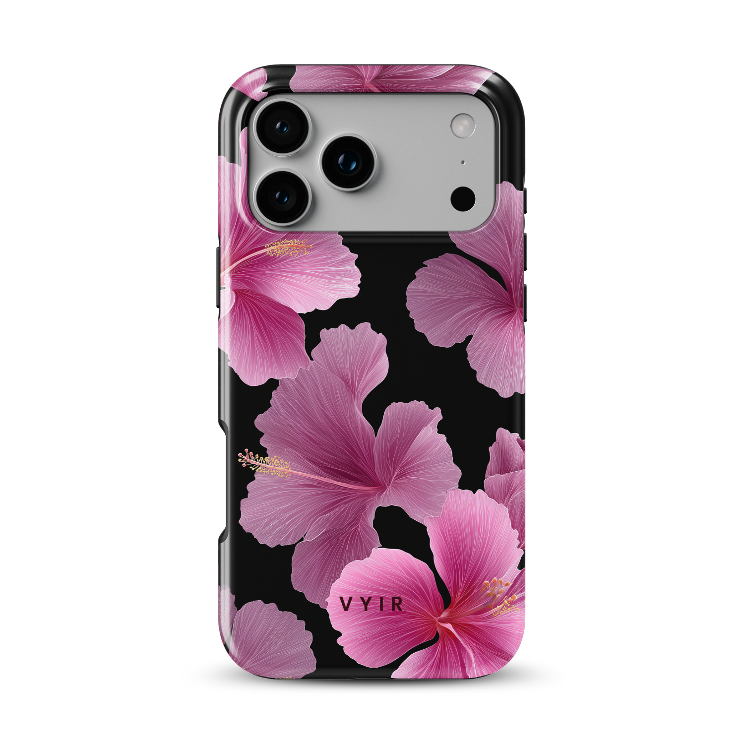 Violet Night Hibiscus - Shockproof MagSafe iPhone Case - VYIR