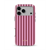 Vertical Stripes, Candy Pink - Shockproof MagSafe iPhone Case - VYIR