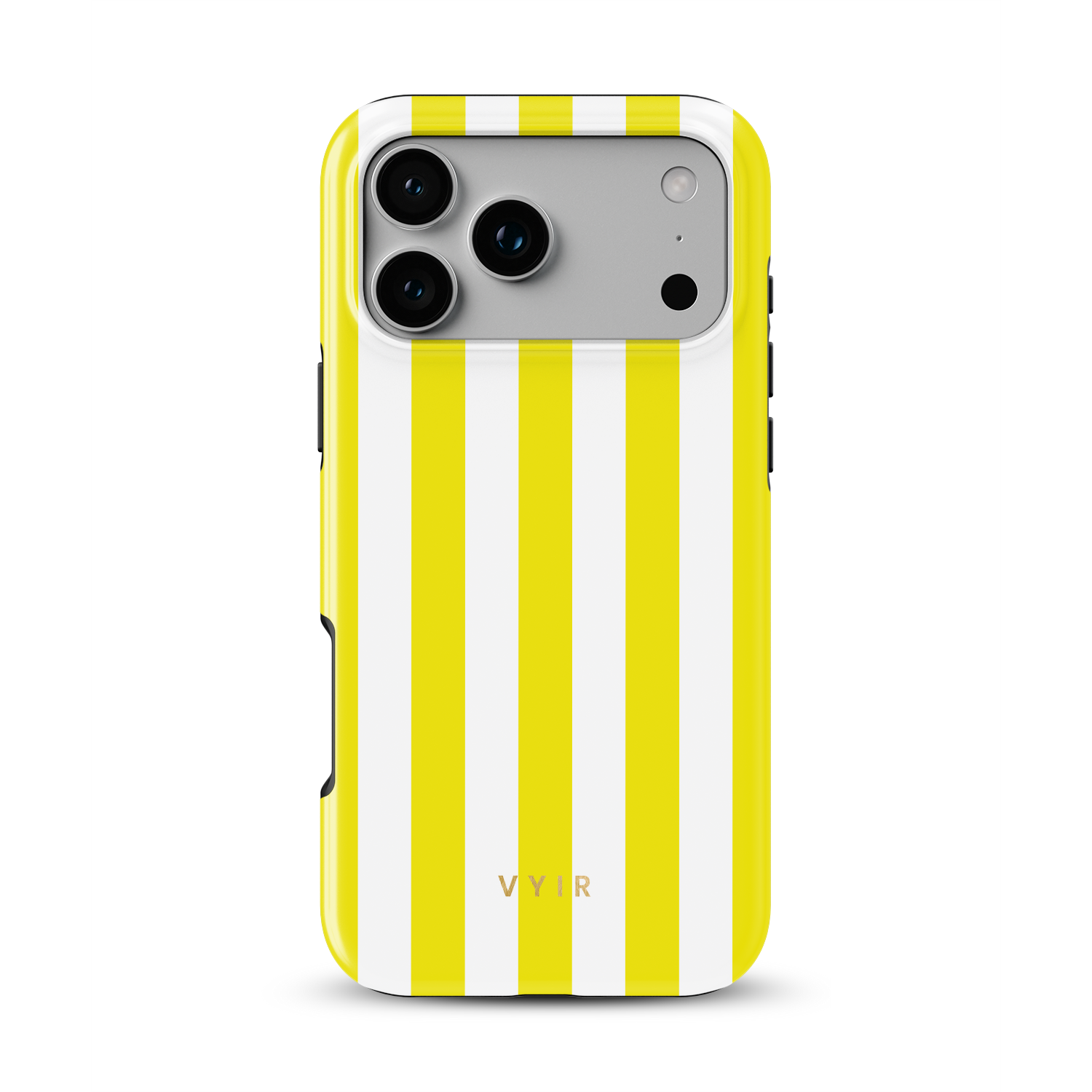Vertical Stripes, Citrus - Shockproof MagSafe iPhone Case - VYIR