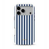 Vertical Stripes, Old Money Blue - Tough MagSafe iPhone Kuori
