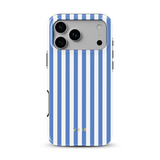 Vertical Stripes, Parisian Blue - Tough MagSafe iPhone Kuori