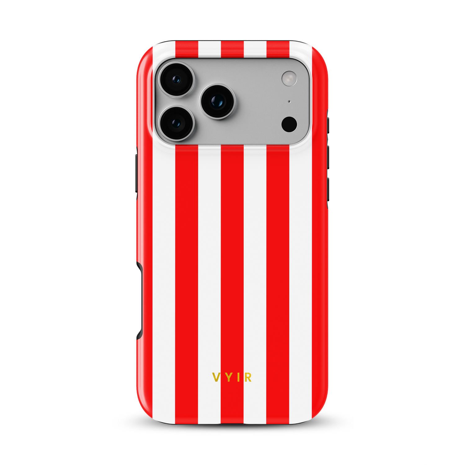 Vertical Stripes, Red Silk - Shockproof MagSafe iPhone Case - VYIR