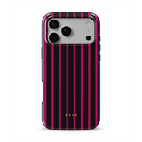 Vertical Stripes, Wine Red - Tough MagSafe iPhone Kuori
