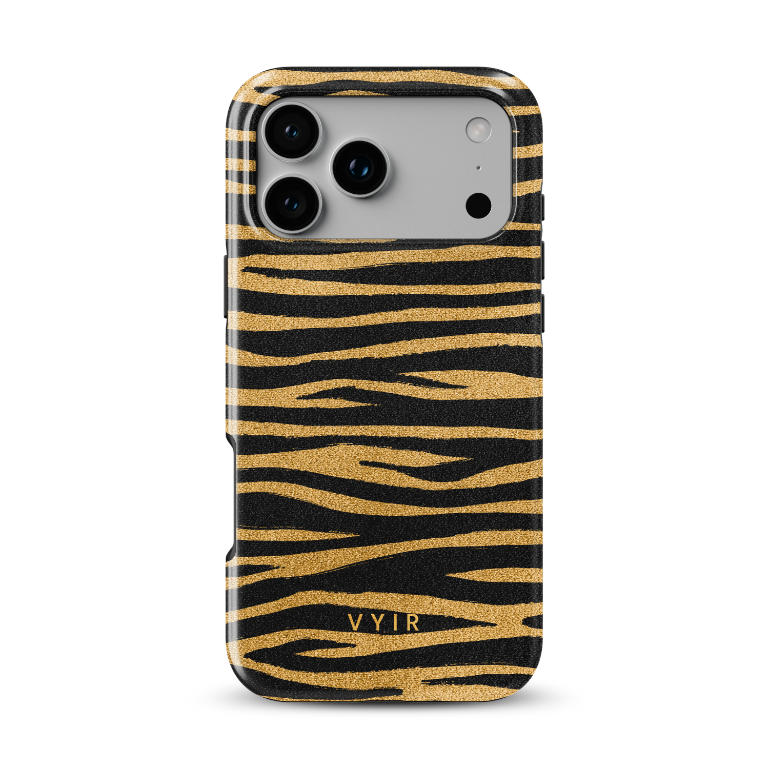Zebra Gleam Gold - Shockproof MagSafe iPhone Case - VYIR
