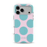 Big Polka Dots, Hattaranvaaleanpunainen - Tough MagSafe iPhone Puhelimen Kuori