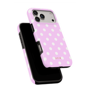 Classic Polka Dots, Pastel Pink - Shockproof Phone Case - VYIR