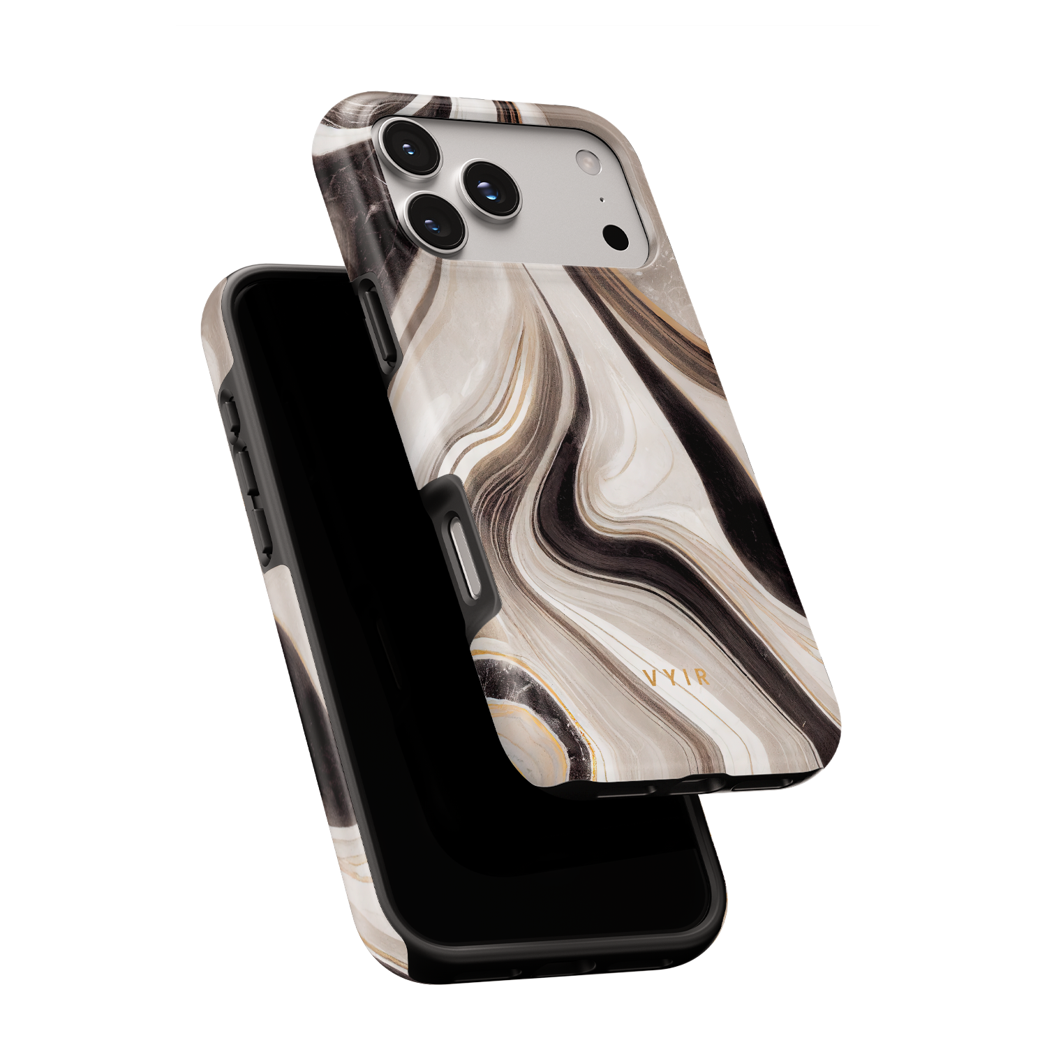 Cocoa Marble - Shockproof MagSafe iPhone Case - VYIR